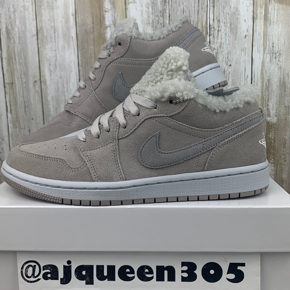 Jordan Shoes - Air Jordan 1 Low Sherpa Fleece